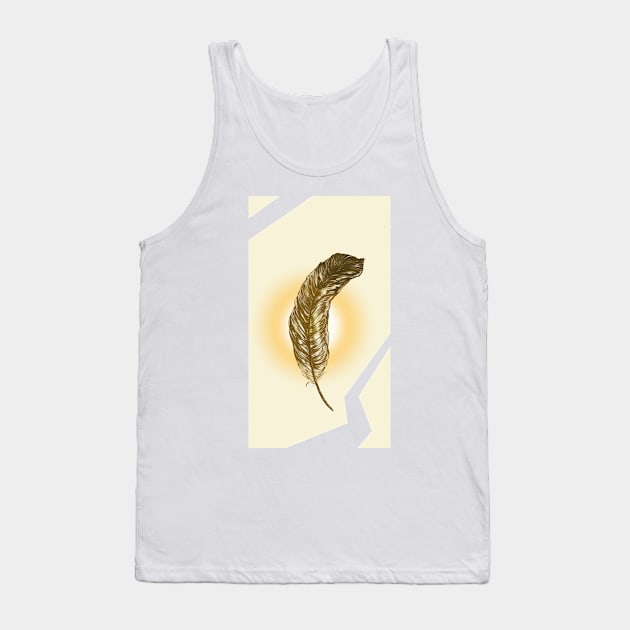 Feather Tank Top by Franklin Silva Art